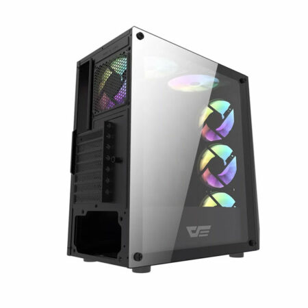 DarkFlash DK150 TG RGB Mid Tower Chassis – Black