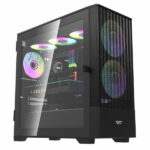DarkFlash DK415 M-ATX PC Gaming Case Black