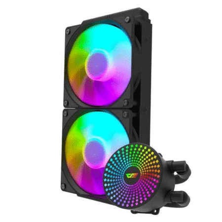 DarkFlash Radiant DC 240 ARGB AIO CPU Liquid Cooler – Black