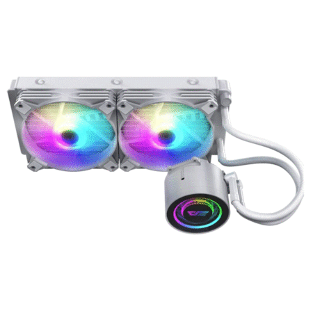 DarkFlash Twister DX240 V2 AIO Liquid Cooler – White