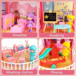 Dollhouse-for-Girls,2-Story-6-Rooms-Princess-Girls-Doll-House-Kit-with-6-Dolls-and-Dollhouse-Furnitures,DIY-Play-House-for-Girls-Price-in-Pakistan