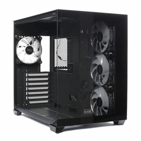 EASE EC124B Tempered Glass Gaming Case-Black