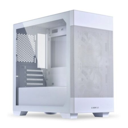 Lian-Li LANCOOL 205M Mesh Micro-ATX Tempered Glass Mid Tower Case – White