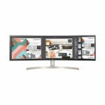 LG 49WL95C-W 49 Inch 32:9 UltraWide Dual QHD IPS Curved LED Monitor with HDR 10