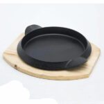 Sizzler-Plate-With-Wooden-Base-–-21-CM-Price-in-Pakistan