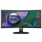 Philips 349P7FUBEB Brilliance 34inch WQHD 100hz USB type C Monitor Compatible Stand (Used)