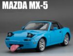 1.32 MX-5 Alloy Convertible Sports Car Model Diecast Metal Toy Racing Vehicle Car Model Sound and Light