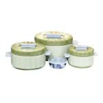 4 Piece Hot Pot Set Green 2367
