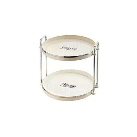 ACR-1018 2 Tier Round Serving Stand White