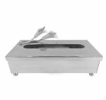 Silver Lily Tissue Box 12c TA2590
