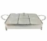 Orchid 6×1 Dry Fruit & Serving Dish Silver – CD6612