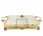 Orchid Rectangle Snack Bowl-6 (Gold) – CD6433
