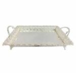 Orchid Rectangle medium Tray Silver – TA2481