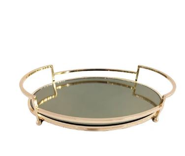 Orchid Rectangular Mirror Serving Tray – WB578