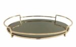Orchid Round Mirror Serving Tray – WB579