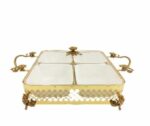 Orchid Round Snack Bowl-4 (Gold) – CD6435