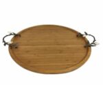 Orchid Round Tray Wood Large – WB1062