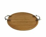 Orchid Round Tray Wood Small – WB1060