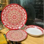 Porcelain Plate Set of 18 1