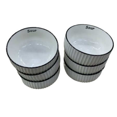 6 PCS BOWL CERAMIC 4.5″