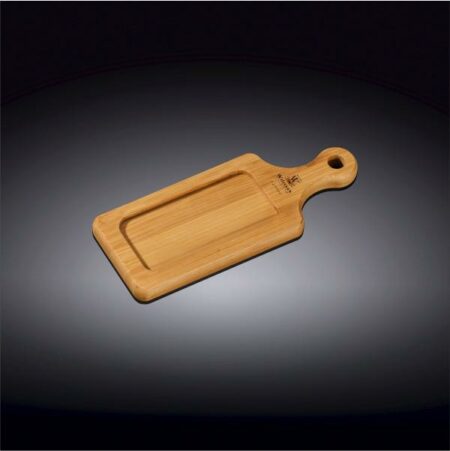 Wilmax Natural Bamboo Wooden Tray 6.25 x 2.5 Inch ? WL-771001-A