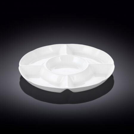 Wilmax Fine Porcelain Divided Round Dish 10 Inch ? WL-992019-A