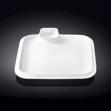 Wilmax Fine Porcelain Square Platter 8 x 8 Inch WL-992653-A
