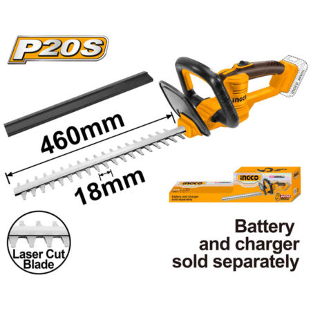INGCO Cordless hedge trimmer CHTLI20018