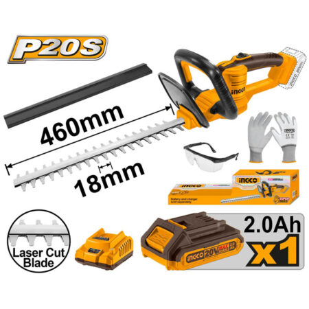 INGCO Cordless hedge trimmer CHTLI20461