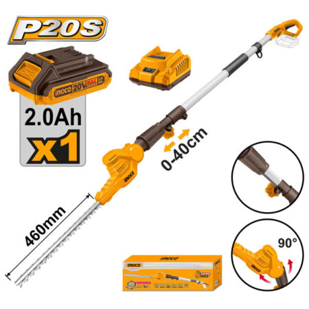 INGCO Cordless pole hedge trimmer CPHT2016012