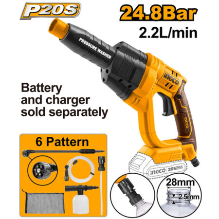 INGCO Cordless pressure washer CPWLI2008