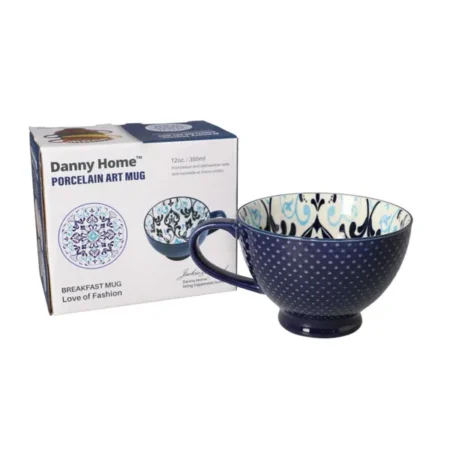Danny Home Santorini Breakfast Mug 355ML 1Pcs DHMUG-B-12