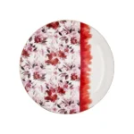 ANGELA 12 inches Plater Red Flowers 24c MK55