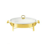 Brilliant-2-Liter-Oval-Buffet-Serving-Dish-With-Candle-Stand-Medium-Gold-BR0003-Price-in-Pakistan