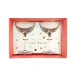 Danny Home Golden Striped Creative Glass Ice Cream-Dessert Cups Set (Set Of 2) KY-003Price in Pakistan