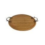 ORCHID-Round-Wooden-Tray-With-Silver-Handles-Small-WB1060