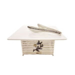 ORCHID-Square-Buffet-Serving-Dish-Stand-With-Tong-Silver-WB1212
