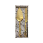 Orchid Gold Plated 2 – Pcs Cake Lifter – CD5861