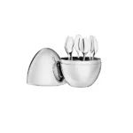 6 pcs Spoon Holder Egg Gold CC-019