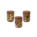 Black Ceramic 3 Pcs Jar Set HZ113