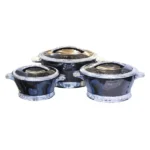Luxury 3Pcs Hot Pot Set Dark Brown 2311
