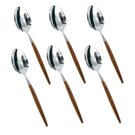 Wooden Handle Tea Spoon 6Pcs Set DY-015