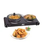 Anex AG-2062 – Deluxe Hot Plate Double – Black