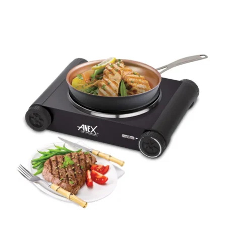 Anex Deluxe Hot Plate Single – AG-2061 – Black
