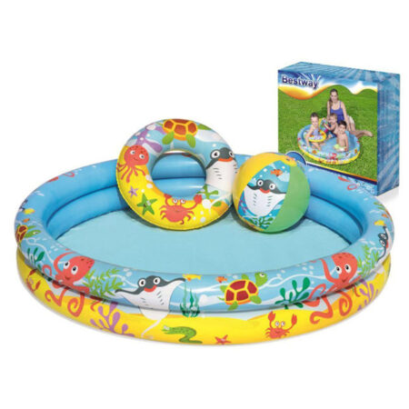 Bestway Play Pool 4 Feet with Swim Ring and Ball For 3-6 Years Kids – 51124