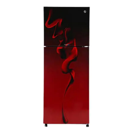 PEL InverterOn Freezer-on-Top Glass Door Refrigerator 9 Cu Ft (PRINVO GD-2550)-Maroon Blaze