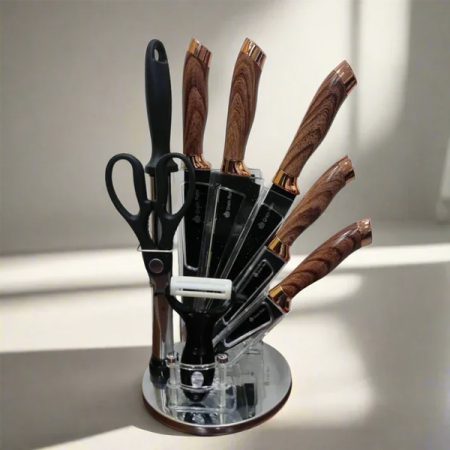 9 PCS Kitchen K-nife Set Professional Stainless Steel