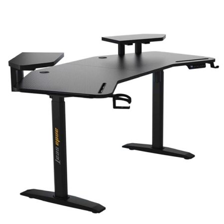 Anda Seat Shadow Warrior Electric Adjustable Carbon Fiber Texture RGB Gaming Desk Black