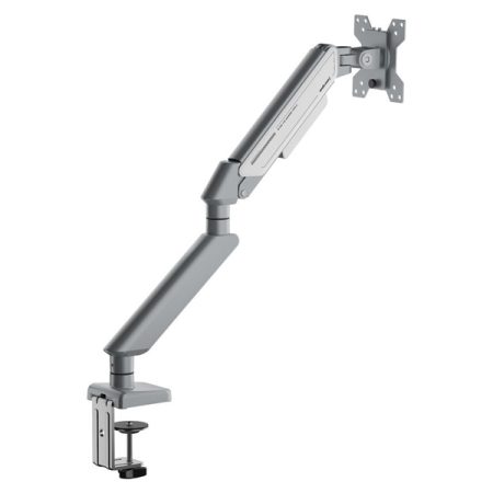 Anda Seat Stealth II Ergonomic Single Monitor Arm Silver White