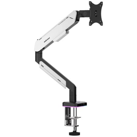 Anda Seat Stealth Pro II A9 RGB Ergonomic Single Monitor Arm Black White